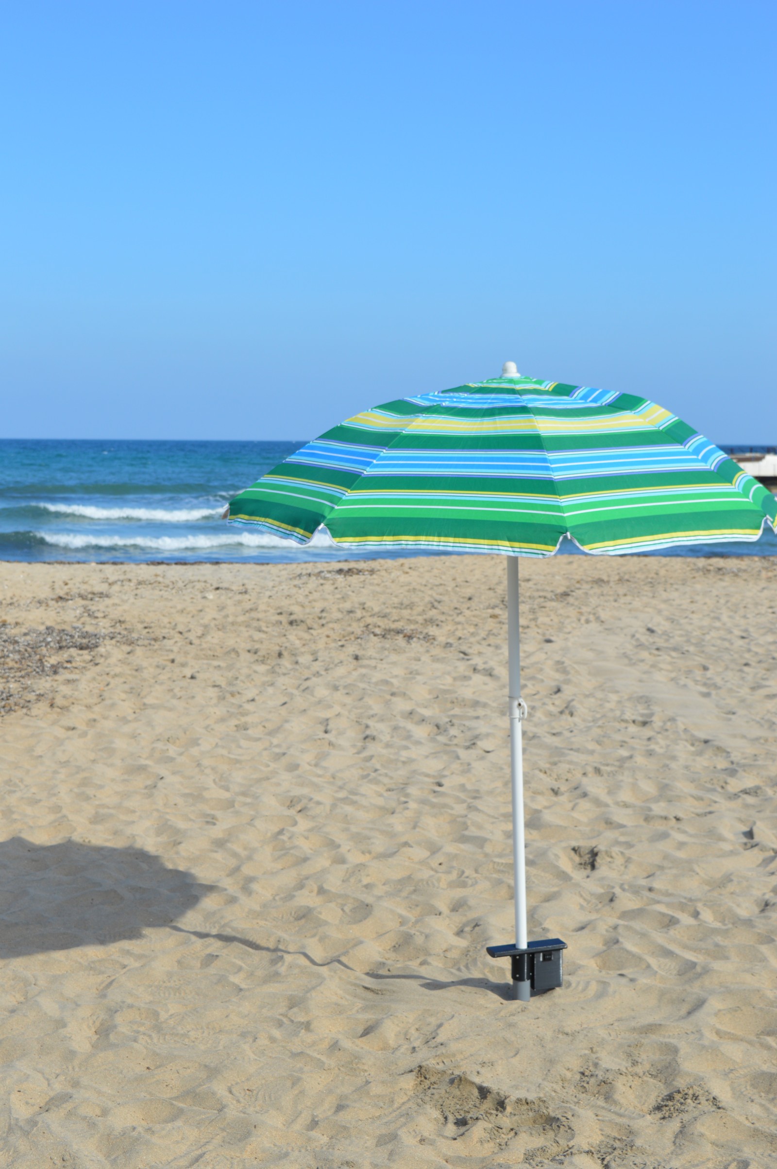 Trivella per ombrellone da spiaggia con punta a spirale – ideale per il mare