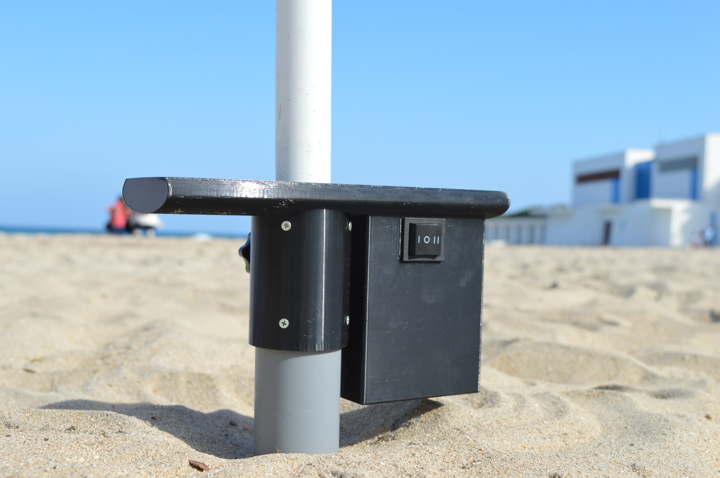 Attrezzo da spiaggia per ombrellone – trivella elettrica resistente alla sabbia